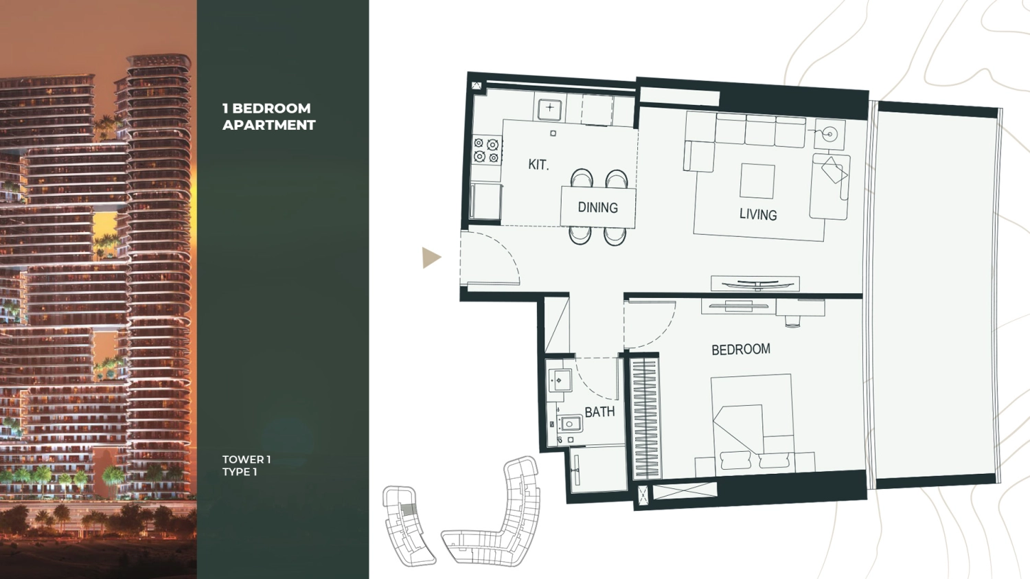 1 BR - Type A